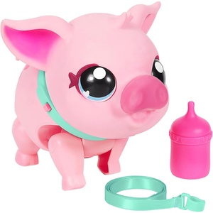 image:imageLittle Live Pets My Pet Piggly the Toy Pig Interactive Walking Pig Toy with 25 Sounds and Detachable Leash Pigs Toys for Kids of Ages 5Walking Pig