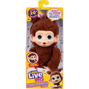 image:imageLittle Live Pets Baby Monkey Minis  Chikki Cherry Interactive PetChikki Cherry