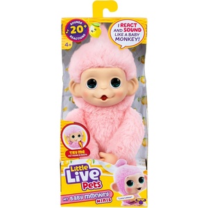 image:imageLittle Live Pets Baby Monkey Minis  Chikki Cherry Interactive PetLuna Lemon