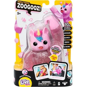 image:imageLittle Live Pets Hug n Hang Zoogooz  Uoolla Unicorn Interactive Electronic Squishy Stretchy Toy Pet with 70 Sounds amp Reactions Stretch Squish amp Link Their Hands Display Them amp Hang Them AroundUnicorn