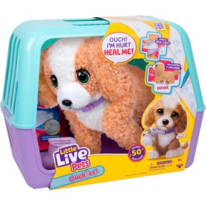 image:imageLittle Live Pets Ouchies Cooper The Retriever Puppy 50 Sounds Limping to Walking Puppy Toy with Vet Carrier Interactive Toy Dog for Kids Ages 5Poodle
